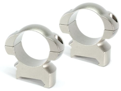 Weaver Grand Slam 1-Inch High Steel Top Mount Rings (Silver)