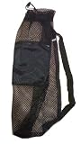 Mesh Drawstring Snorkel Bag with Black Zip Pocket