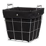 CreativeWare Simply Storage Waste Basket, Black