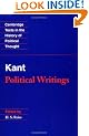 Kant: Political Writings (Cambridge Texts in the History of Political Thought)