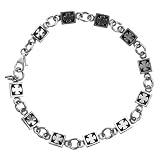 Sterling Silver Celtic Crosses Bracelet, 7.5