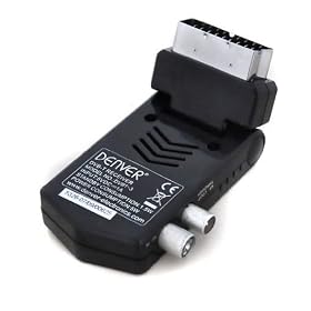 Denver Mini Digital Freeview DVB-T Scart TV Tuner Adaptor