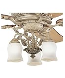 Kichler Lighting 380005AMS Heather Pendant 3-Light Fixture with Dusty Satin Glass Shades, Antique Marble