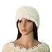 Aokdis Braided Warm Rageared Baggy Winter Beanie Knit Crochet Ski Women Lady Hat Cap (Rice)