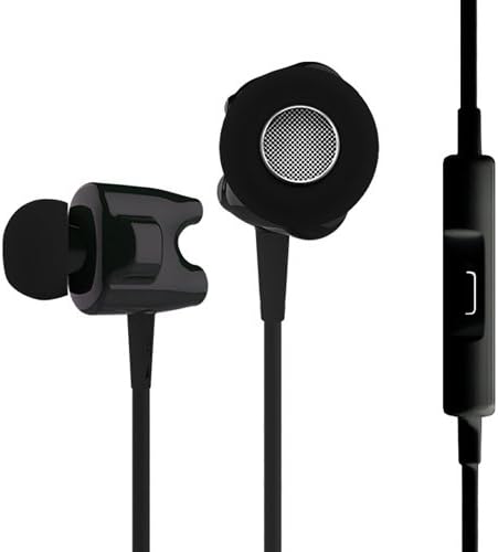 TTPOD T1-S with mic High Fidelity Definition Dual Dynamic Professional In-ear Earphone Transparent Black