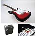 Musical Instruments : Crescent 39" Transparent Red Electric Guitar with Accessories and 10 watt AMP