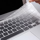 Silicone Laptop Keyboard Cover Skin Protector for Dell XPS L502 L502x, Inspiron M5040 N5040 N5050 N4110 N4120 N4050 N411z 7520 5420, Vostro 3350 V3350 3450 V3450 V3460 3550 3555 V1440 V1450 V131 US Layout (Clear)