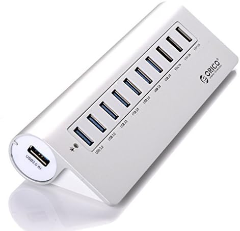 ORICO M3H73P Aluminum 7 Ports USB3.0 Hub with 3 Charging Port - Silver