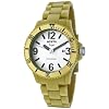 Invicta 1214 Womens Angel White Dial Yellow Green Plastic