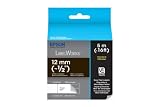 Epson LabelWorks Standard LC Tape Cartridge ~1/2-Inch White on Espresso (LC-4NWT5)