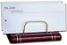 Burgundy Leather Gold Stripped Letter Holder