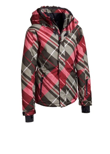 maier sports Kinder Jacke mTEX Checkyboy, red brown allover print, 152, 123103_8677 Preisvergleich
