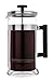 FP Coffee Maker French Press Coffee Maker w/ Glass Carafe and Sturdy Metal Frame: 34 oz (8 cup) capacity; smooth plunger, fine mesh filter, sturdy handle and frame, dishwasher safe parts.