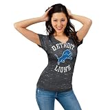 Detroit Lions Women's Pride Playing II Charcoal Short Sleeve Top