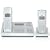 Verizon V500AM-2 Cordless Phone with Two Lines and Extension Handset (Silver)
