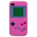 IPHONE 4 GAMEBOY DESIGN SILICONE SKIN CASE, BY CELLAPOD CASES HOT PINK