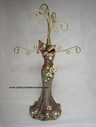 Rose Garden and Butterfly Jewelry Holder - Brown