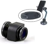 Olloclip Fisheye, Macro, Wide Angle Lens Kit For the Apple iPhone 5 (Black) with a 1/4x20 Standard Tripod Thread
