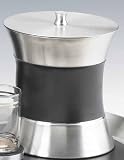 Review Kraftware  / Kraftware 68723 Stitched Black Hourglass Ice Bucket with Wrap