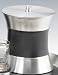 Kraftware 68723 Stitched Black Hourglass Ice Bucket with Wrap