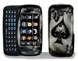 Samsung Impression A877 Black Spade Skull Hard Case Cover w/Belt Clip