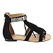 GB65 Girl's Tassels Deco Ankle Strap Sandals