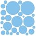 72 Cool Blue Wall Dots Peel and Stick Wall Art