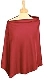 WINE JERSEY Breast Feeding Poncho - Discrete feeding anywhere!