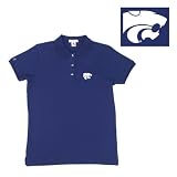 Kansas State Wildcats NCAA Classic Pique Polo Shirt for Women (Dark Purple)