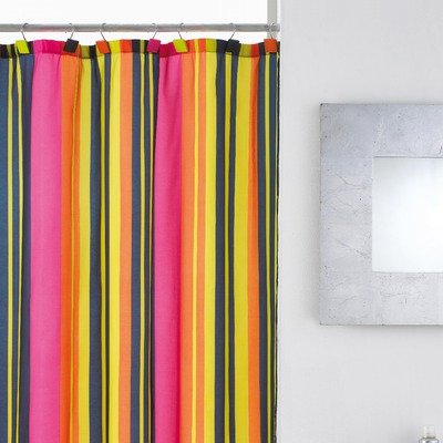 Calypso Stripe Shower Curtain with Hooks