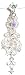 Body Colorzâ„¢ Belly Button Ring Navel Victorian Chandelier Body Jewelry Dangle 14 Gauge - Clear/Aur