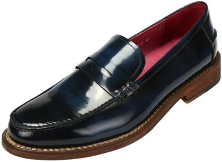 KLUOT Mens Patent Leather Slip On Party Work Dress Shoes