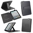 DIGIFLEX Stylish Black Soft Faux Leather Cover Stand Case for Apple iPad 2 (All Models)