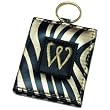 Monogram Letter W Keychain with Mirror
