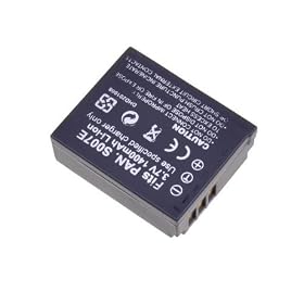 Black Replacement Battery for Panasonic PAN.S007E 3.7V/1400MAH Lumix DMC-TZ1-A, DMC-TZ1BK, DMC-TZ1BS, DMC-TZ1EF-A, DMC-TZ1EF-K, DMC-TZ1EF-S, DMC-TZ1EG-A, DMC-TZ1EG-K, DMC-TZ1EG-S, DMC-TZ1GK, DMC-TZ1-K, DMC-TZ1-S, DMC-TZ2, DMC-TZ3, DMC-TZ4, DMC-TZ5, DMC-TZ50-K, DMC-TZ50-S