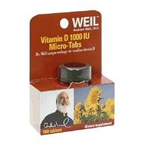 Dr. Weil Vitamin D Micro-Tabs, 100 Tablets (Pack of 4)