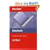 Deutsch �ben. Deutsch als Fremdsprache: deutsch �ben: Artikel. Taschentrainer
