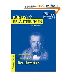K�nigs Erl�uterungen und Materialien, Bd.348, Der Untertan
