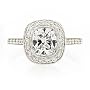 GIA Diamond & Platinum Antique Style Engagement Ring