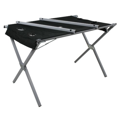 10T polyTAB Double Table camping Noir 110 x 70 x 70 cm