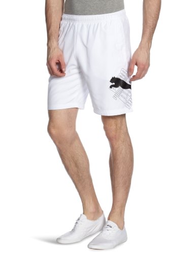 PUMA Herren Bermuda Cat Logo, white-black, XXL, 819472 02 Preisvergleich