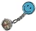 Produkt-Bild: Schwesternuhr Trend Uhr Typ Smiley mit Clip hellblau Kitteluhr Krankenschwesteruhr Pflegeruhr Ansteckuhr Original Damenuhr Herrenuhr mit Clip Tiga-Med