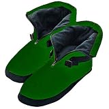 TAIGA Fleece Booties Deluxe Foot Warmers, Ivy, Men's - Large - up to 9