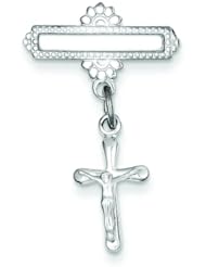 Sterling Silver Dangling Crucifix Pin Jewelry