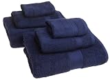 Famous Maker  6 Piece Towel Set, Navy Blue