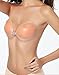 HDE Backless Strapless Bra Push Up Stick On Adhesive Invisible Breast Pad Cover