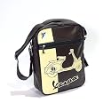 Vespa Tasche braun/schwarz mit beigem Aufdruck Roller