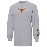 Nike Texas Longhorns Ash Classic Logo Long Sleeve T-shirt