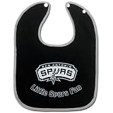 SAN ANTONIO SPURS Team Logo Terry Velour Snap BABY BIB