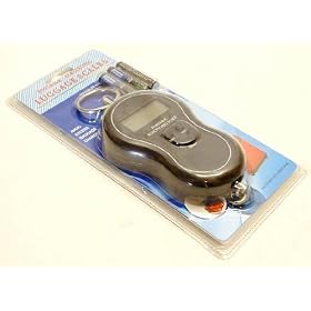 40kg Portable Electronic Digital Luggage / Fishing Scales - BLACK